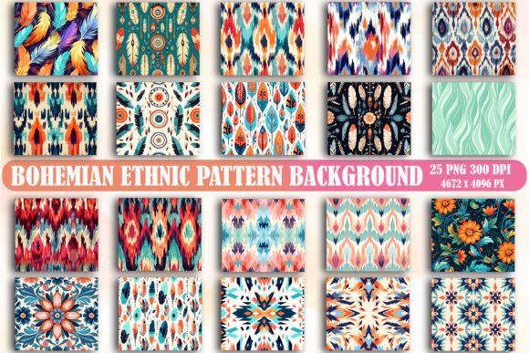 Download Bohemian Ethnic Pattern Background - Premium Bundle