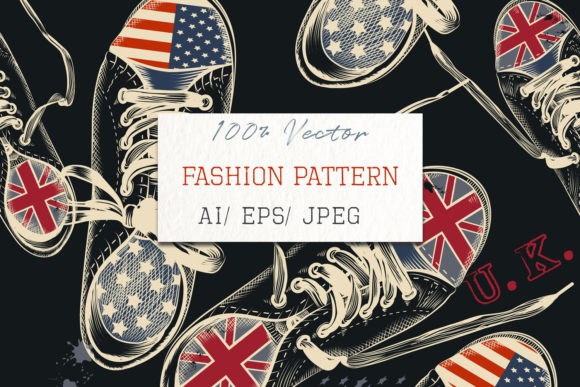 Download Fashion Seamless Pattern Sports Boots - Sea Collection