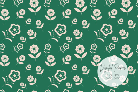 Download Simple Flower Pattern Background - Premium Resources