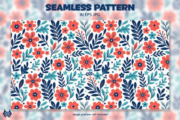 Download Simple Flowers - Pattern Background - Premium Bundle