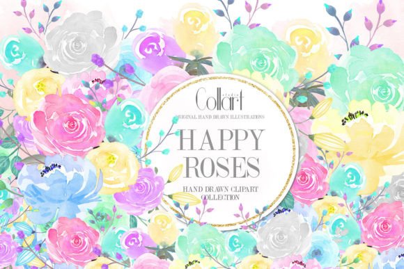 Download Floral Set, Flowers Illustrations, Roses - Premium Resources