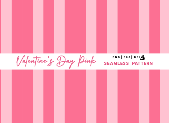 Download Valentine Pink Seamless Pattern Png - Sea Collection